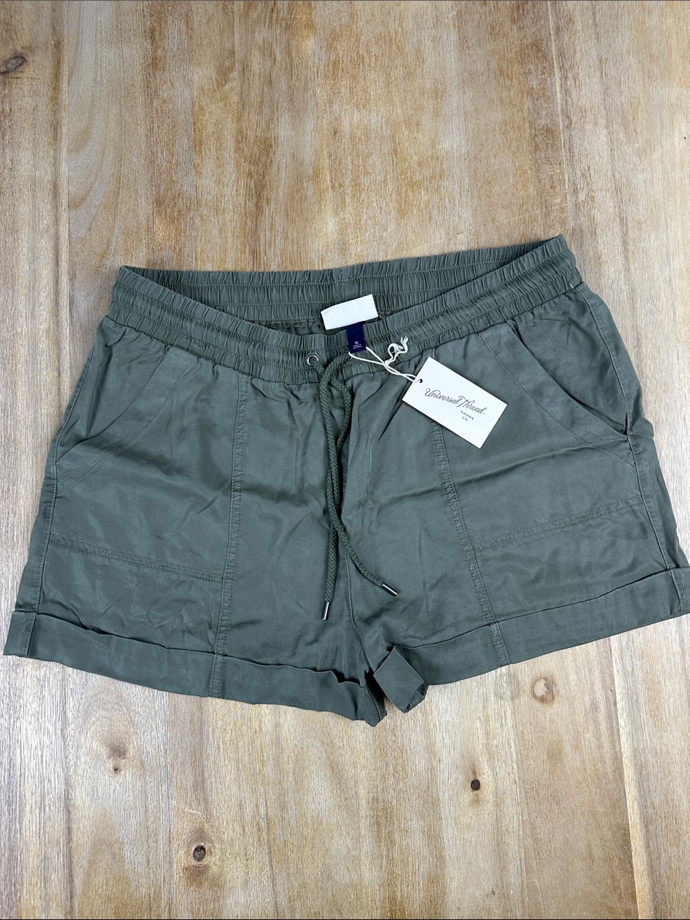 Universal Thread Olive Drawstring Utility Shorts